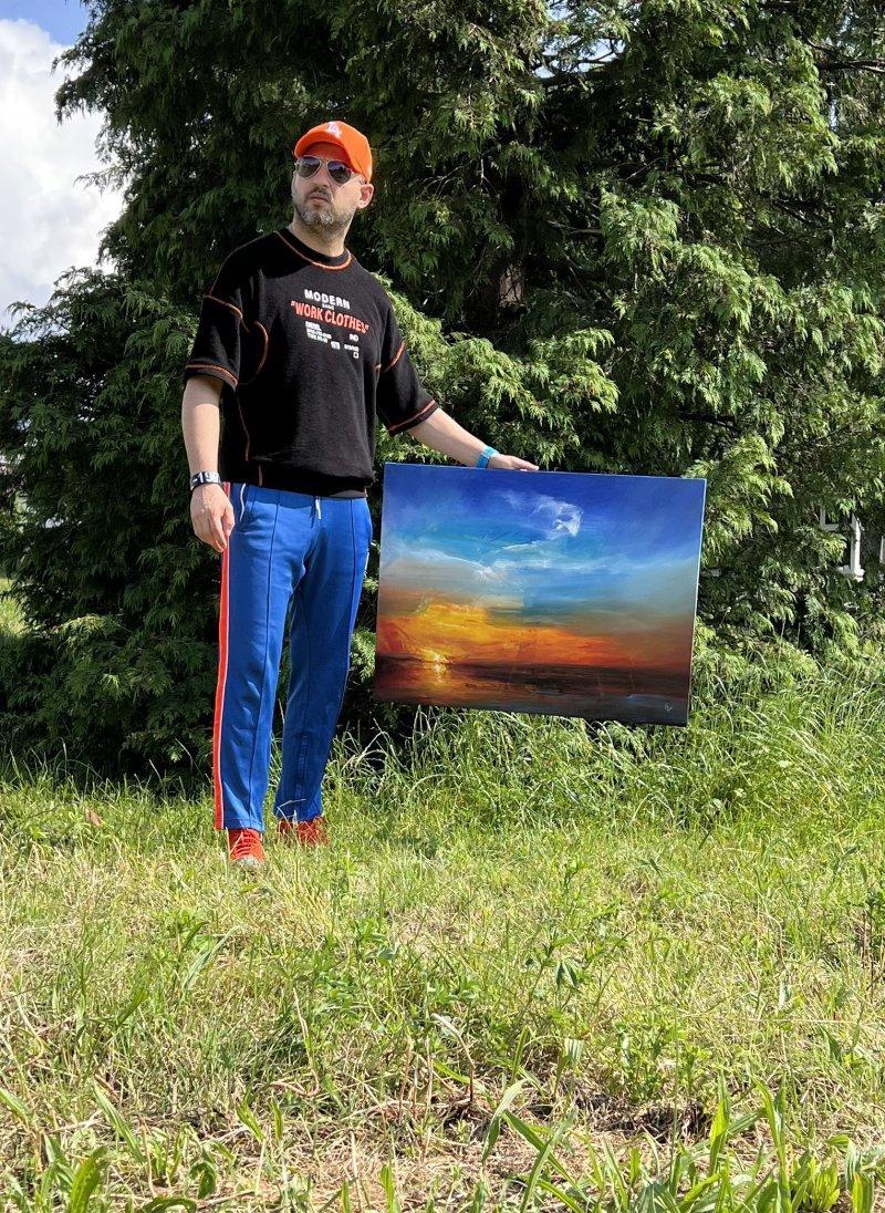 " When the evening speaks a thousand words - 3 ", Painting Grozdanovski Ivan