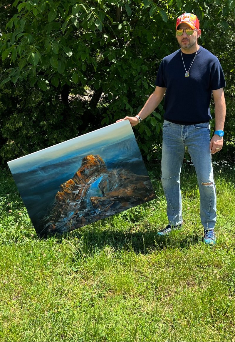 Agartha - Mountain Sapphire, Painting Grozdanovski Ivan