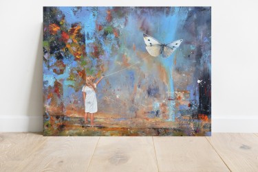 The Childhood of the White Butterfly - Its time to let you go, Painting Grozdanovski Ivan