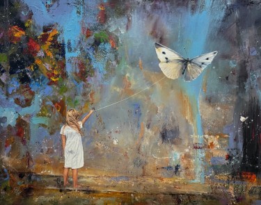 The Childhood of the White Butterfly - Its time to let you go, Painting Grozdanovski Ivan