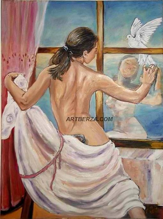 My window, Painting Anica Mladenovic