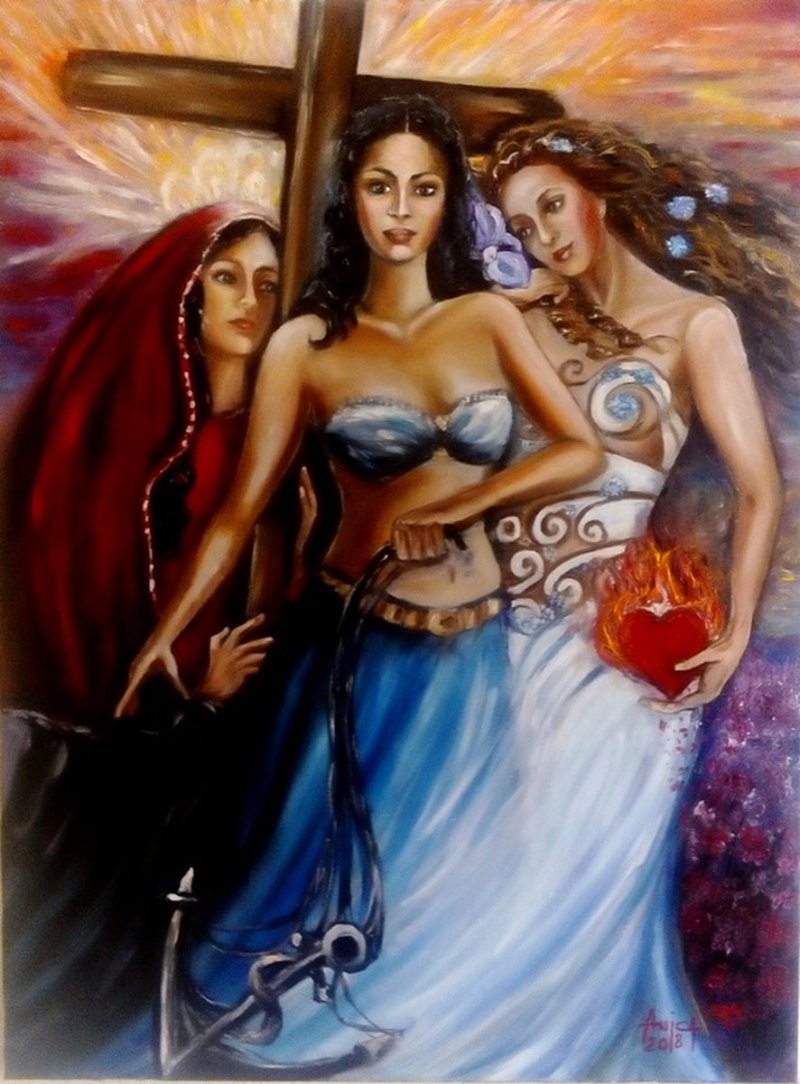 Love faith Hope, Painting Anica Mladenovic