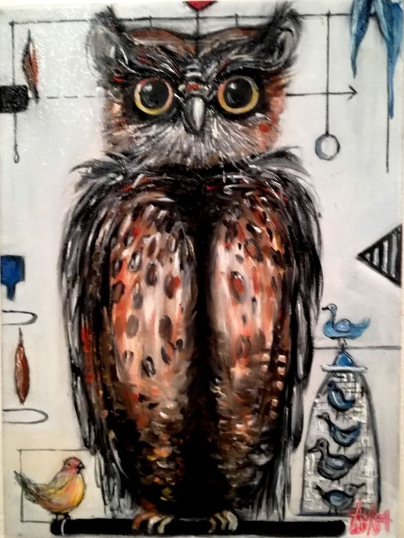 Sova, Painting Anica Mladenovic