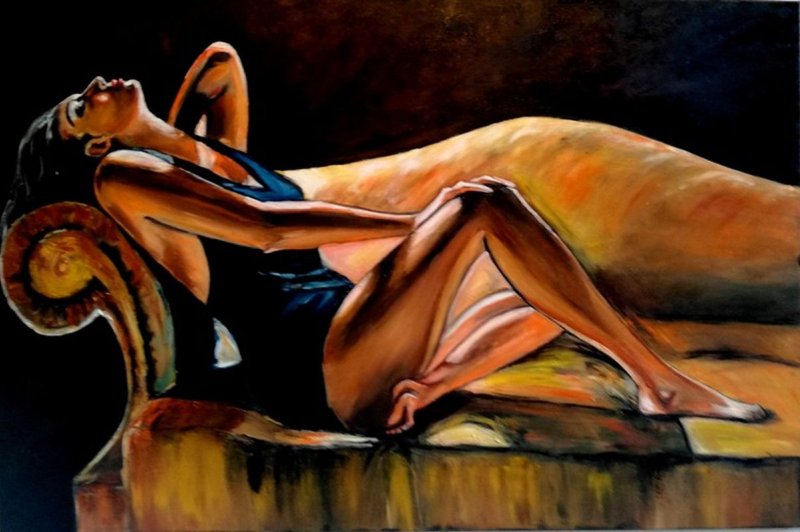 Alone, Painting Anica Mladenovic