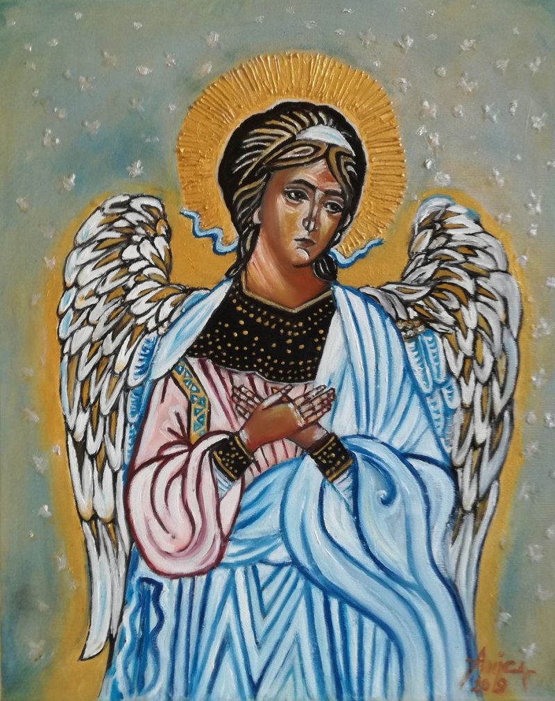 Angel, Painting Anica Mladenovic