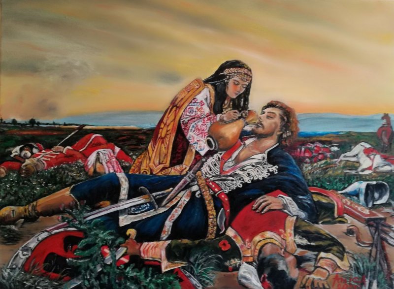 Kosovka devojka, Slika Anica Mladenovic