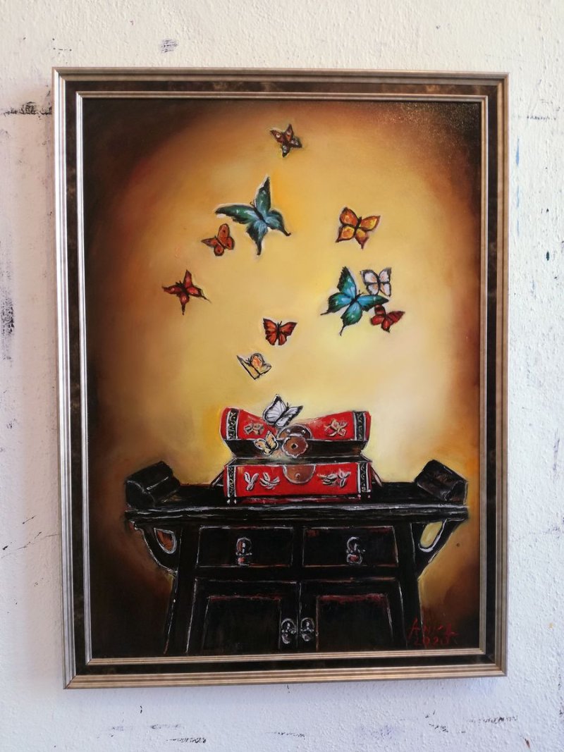 Tibetan story, Painting Anica Mladenovic