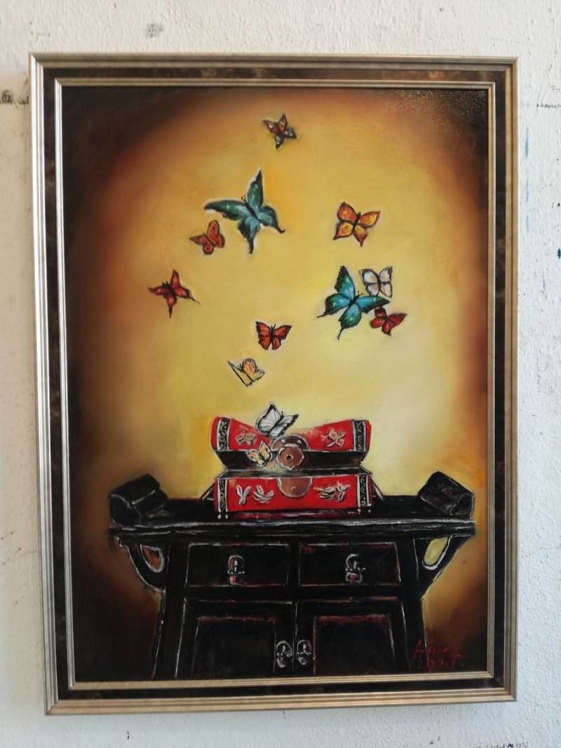Tibetan story, Painting Anica Mladenovic