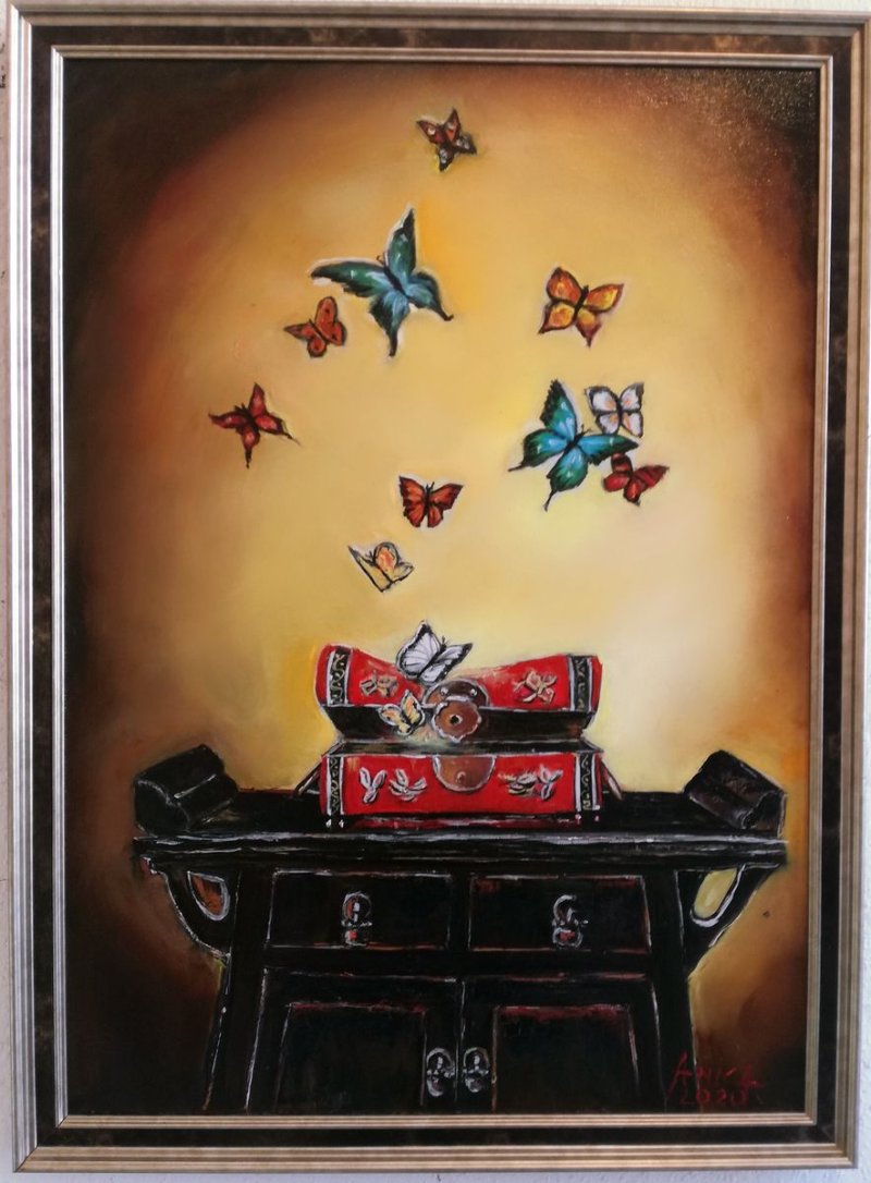Tibetan story, Painting Anica Mladenovic
