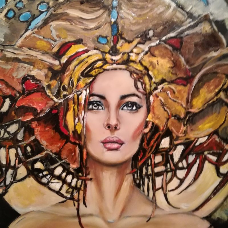 Fire, Painting Anica Mladenovic