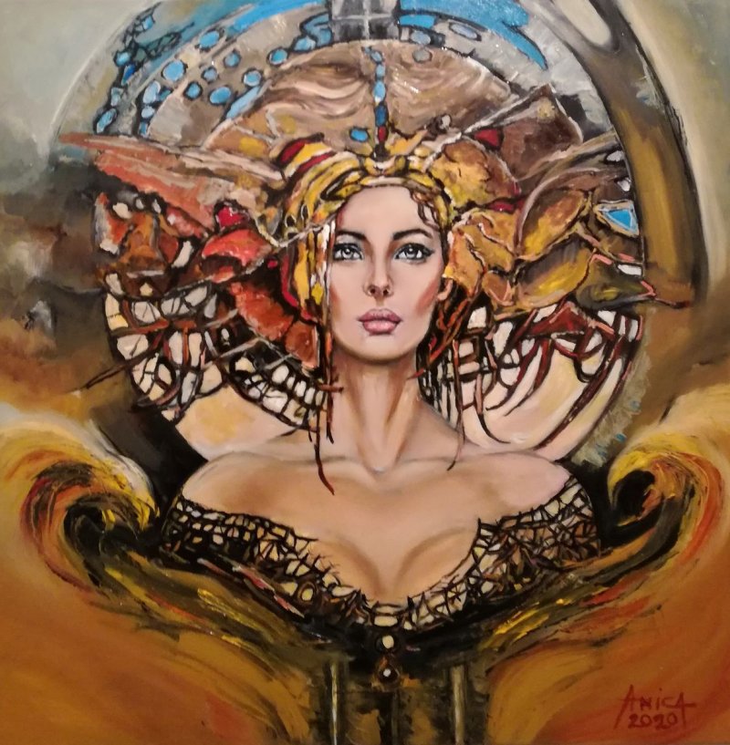 Fire, Painting Anica Mladenovic