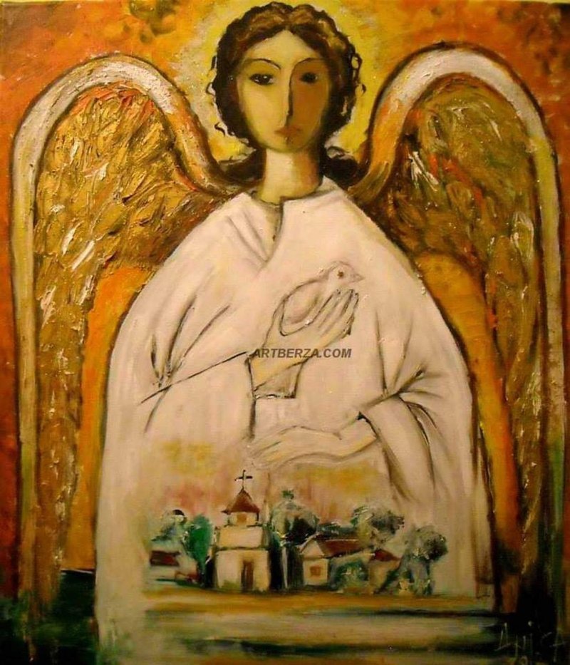 Angel, Painting Anica Mladenovic