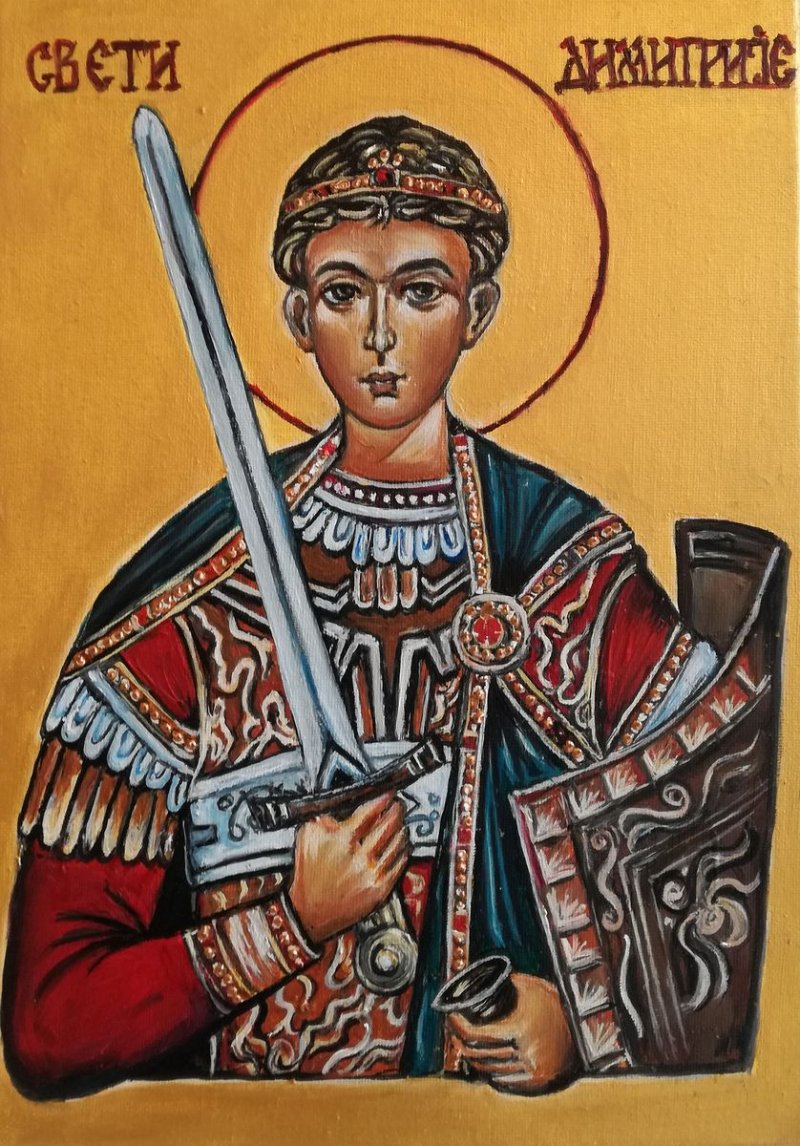 Sveti Dimitrije, Painting Anica Mladenovic