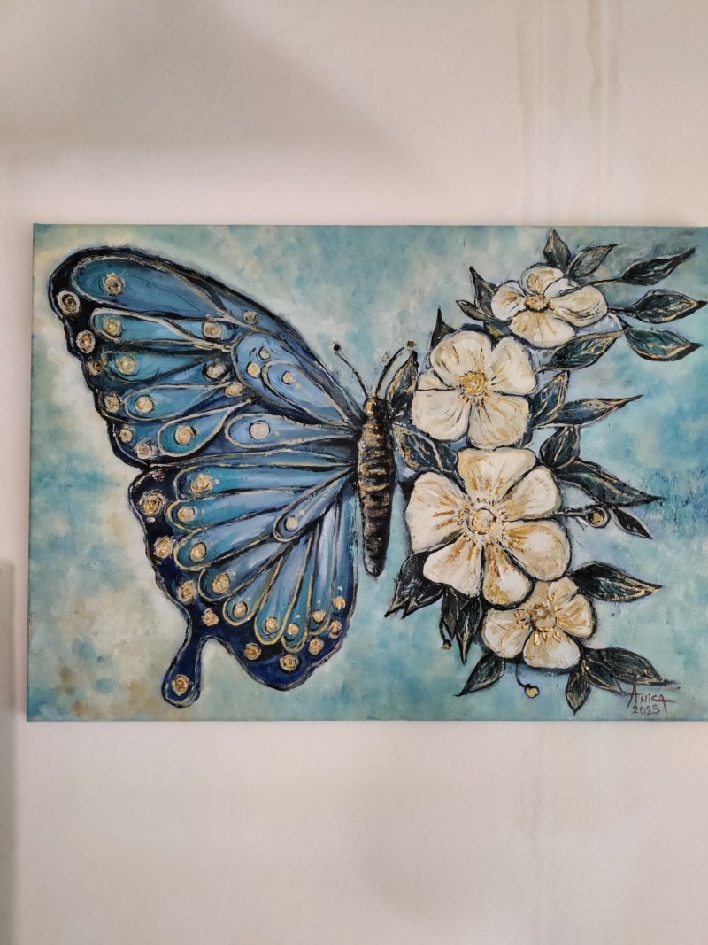 Butterfly, Painting Anica Mladenovic