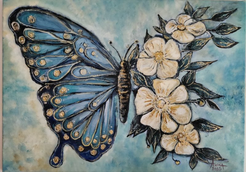 Butterfly, Painting Anica Mladenovic
