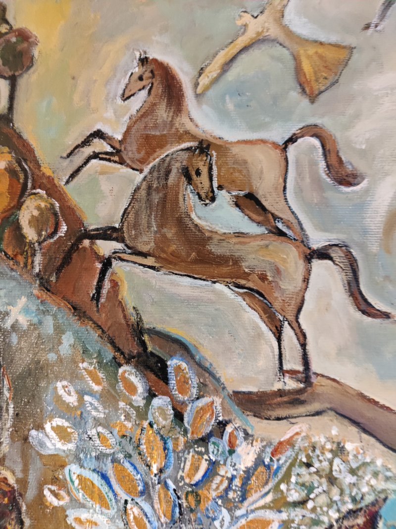 Goddess of the hunt, Painting Anica Mladenovic