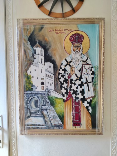 Sveti Vasilije Ostroški, Painting Anica Mladenovic