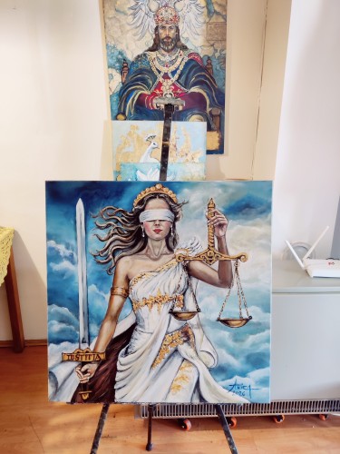 Pravda, Slika Anica Mladenovic