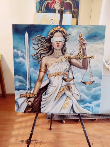 Pravda, Slika Anica Mladenovic