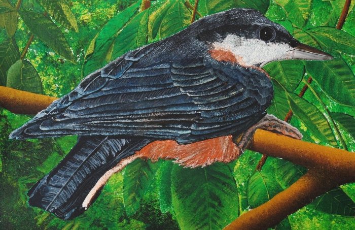 Small bird, Painting Labović Dusan