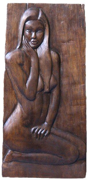 Long hair woman, Carving Labus Slobodan