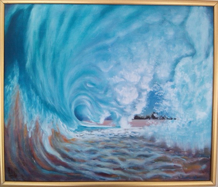 wave, Painting Mićunović Kaćuša
