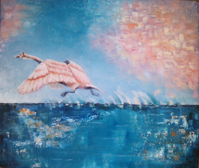 Swan, Painting Mićunović Kaćuša
