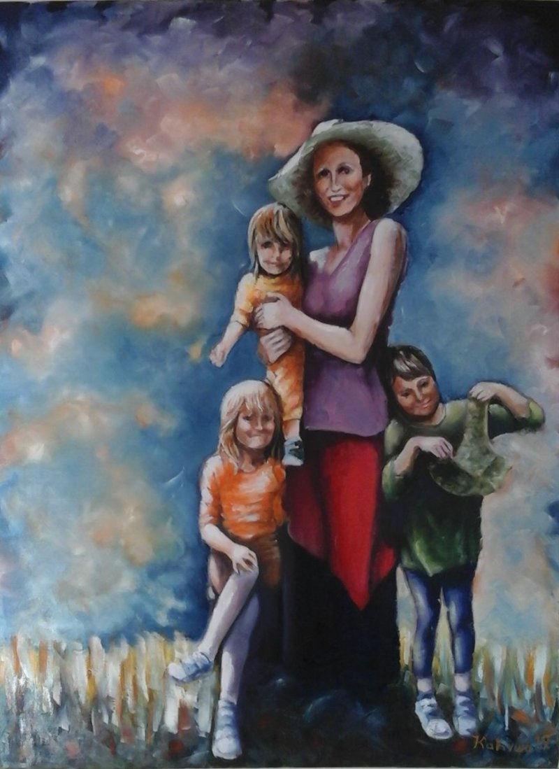Four graces, Painting Mićunović Kaćuša