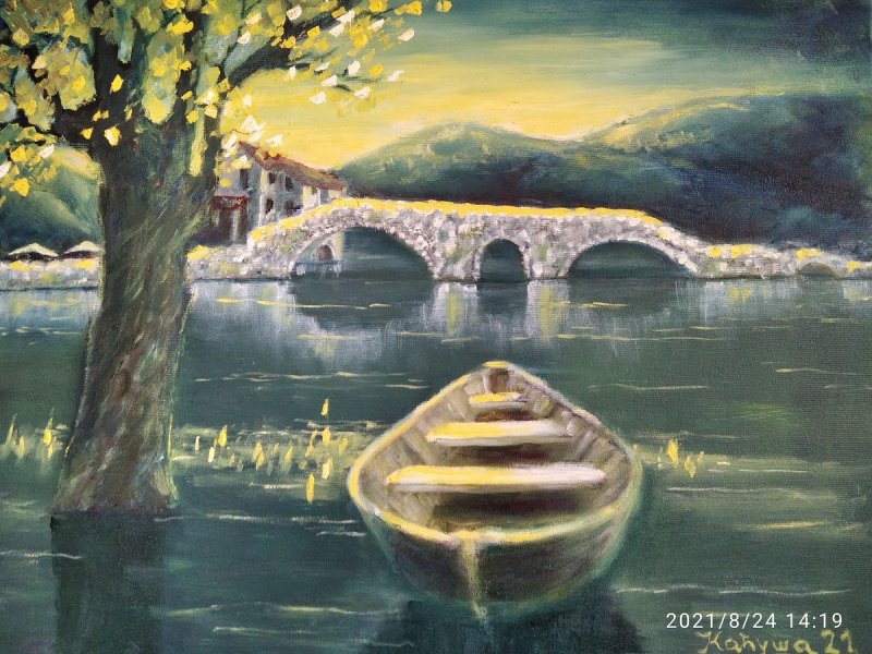 Crnojevica river, Painting Mićunović Kaćuša