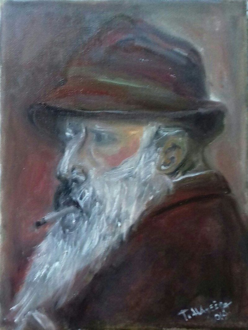 Replika na portret Claude Monet, Slika Todorovic Nadezda