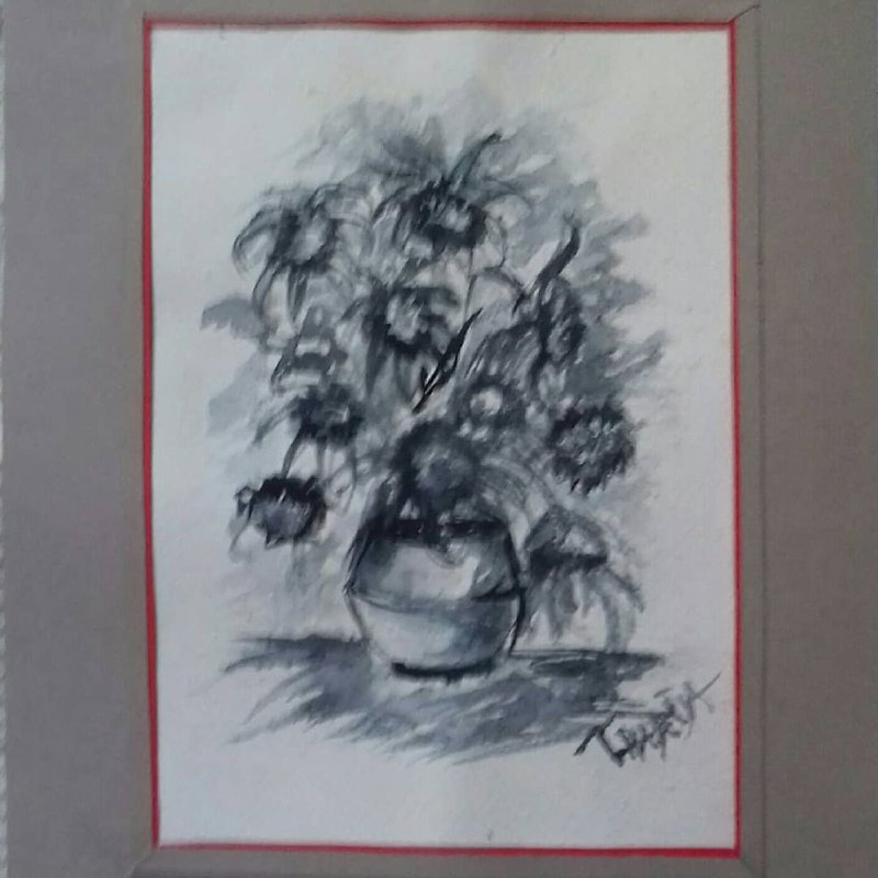Sunflowers, Painting Todorovic Nadezda