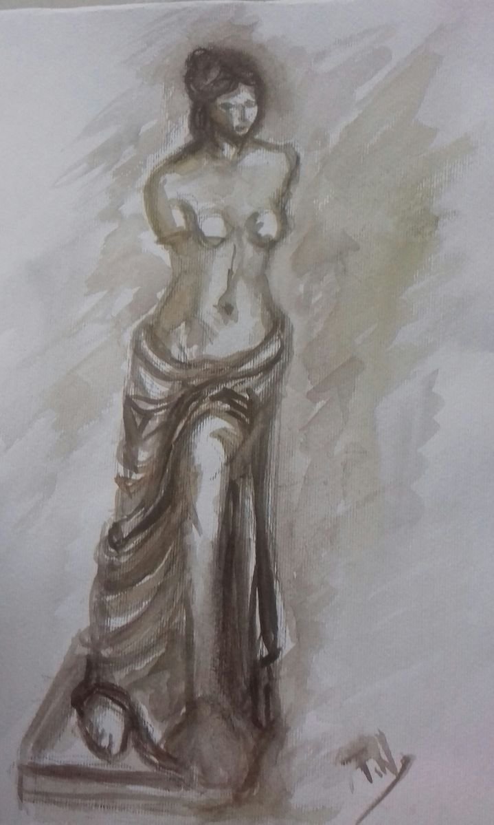 Nude woman, Painting Todorovic Nadezda