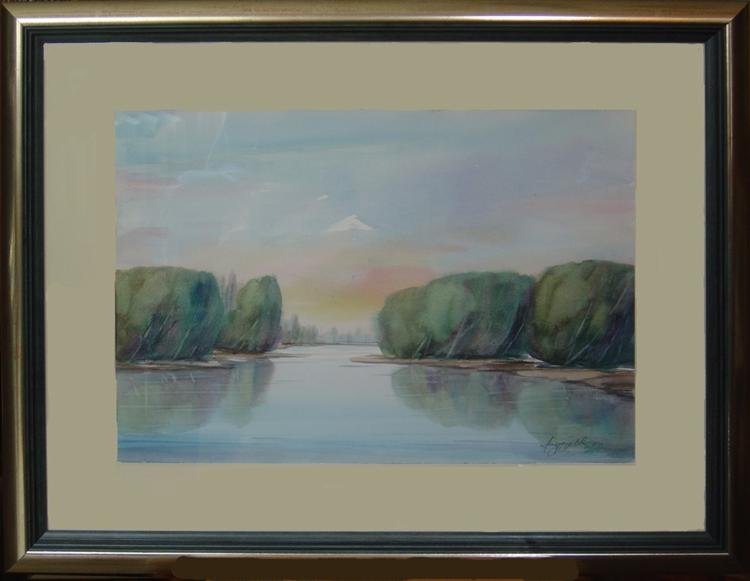 Motiv sa Tise 2, Painting Andrejevic Borivoje Bora