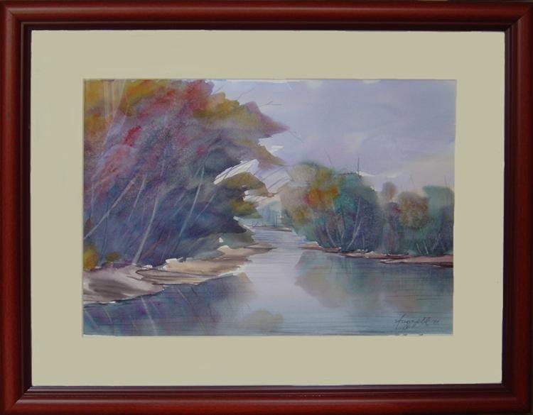 Motiv sa Tise 1, Painting Andrejevic Borivoje Bora