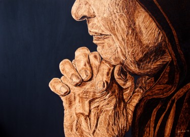 A Mothers prayer, Painting Marjanovic Mile MILLIS