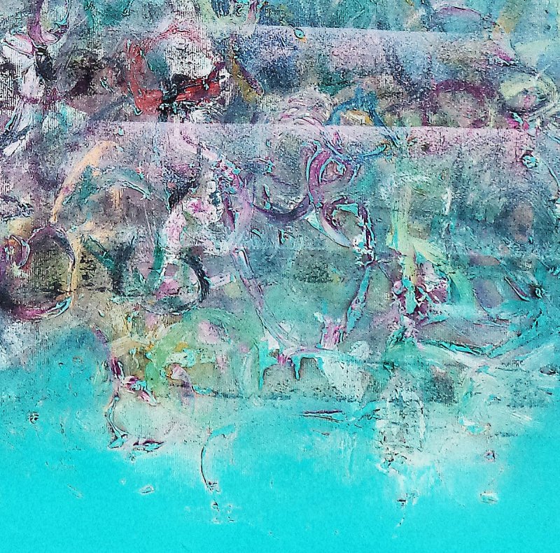 Turquoise Reflexion, Painting Rakićević Pedja