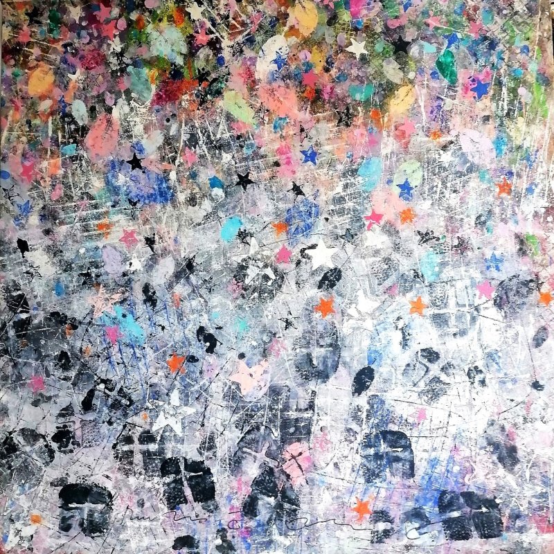 Knights become stars, Painting Rakićević Pedja