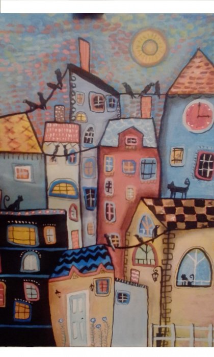 dusk, Painting Sekulic Sanja