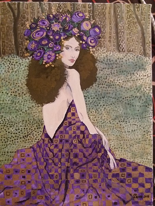 purple, Painting Sekulic Sanja