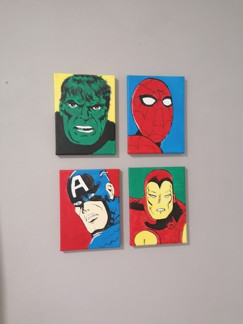superheroes, Painting Sekulic Sanja