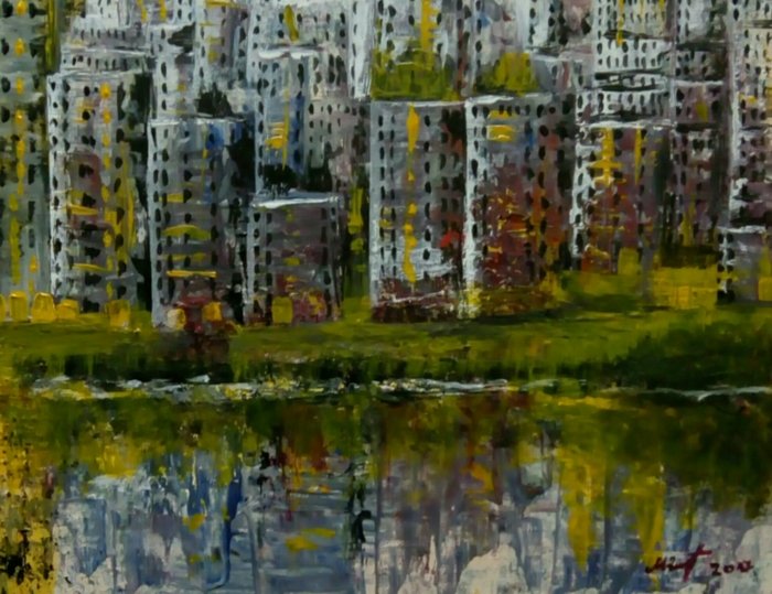 city district, Painting Delic Mirjana