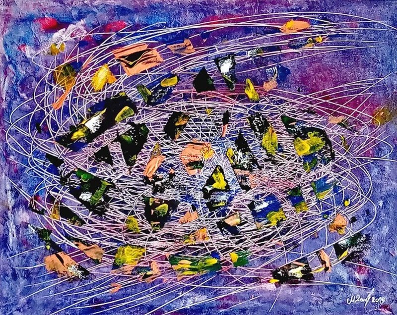 in a vortex, Painting Delic Mirjana