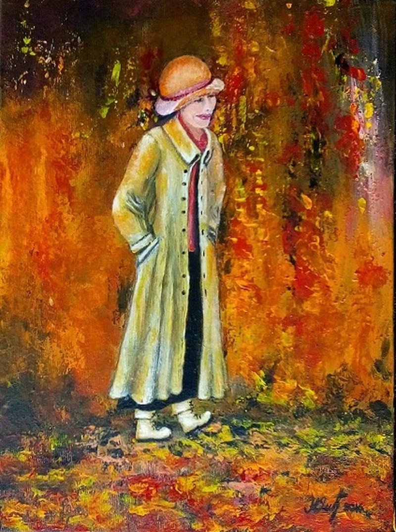 `meeting with the autumn`, Painting Delic Mirjana