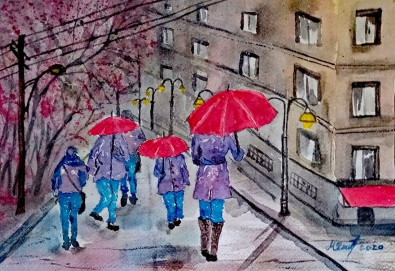 watercolor 20, Painting Delic Mirjana