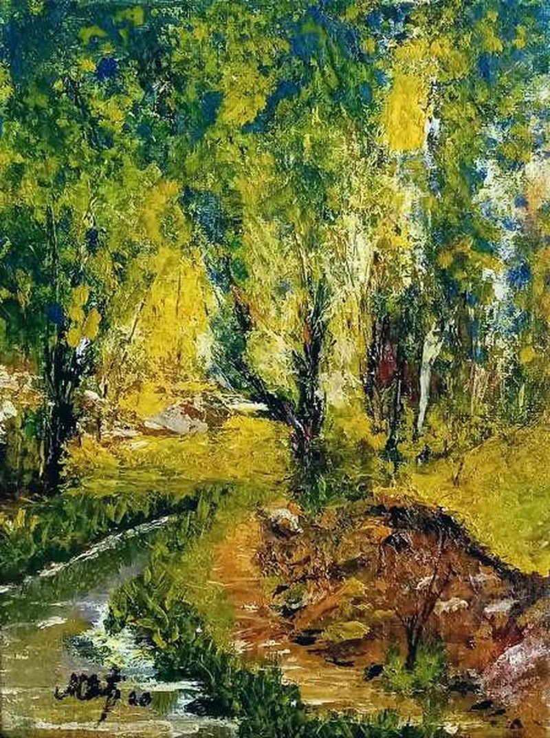 landscape, Painting Delic Mirjana