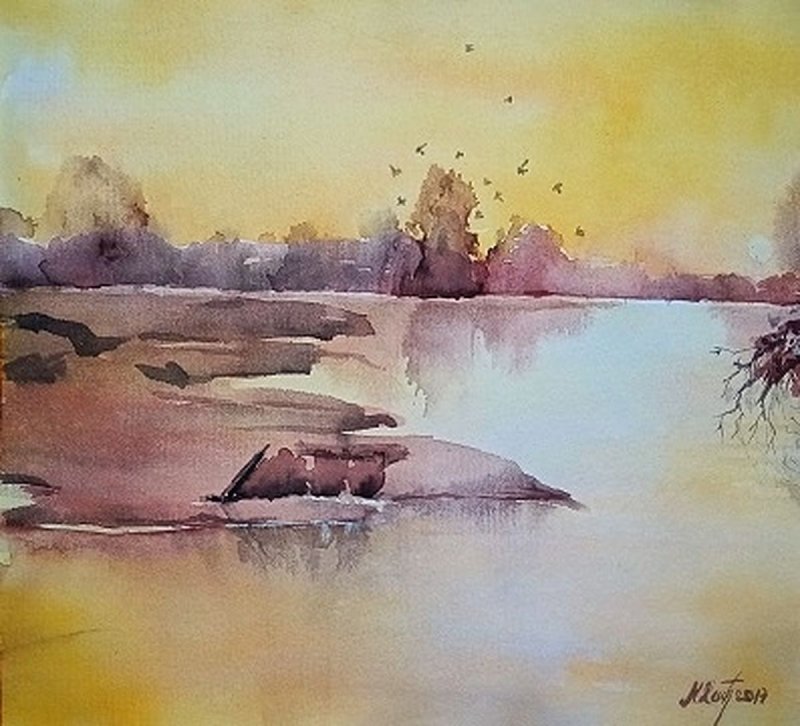 watercolor 31, Painting Delic Mirjana