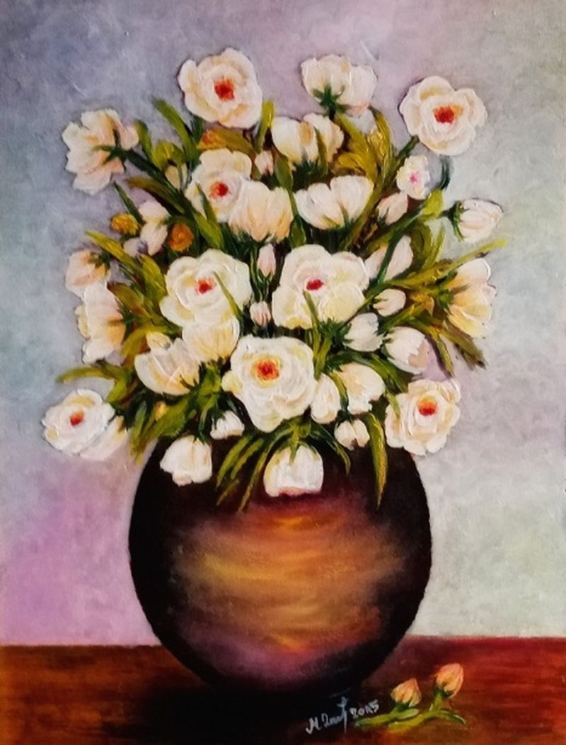 flowerpot, Painting Delic Mirjana