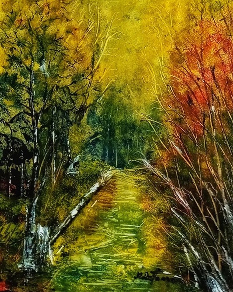 landscape, Painting Delic Mirjana