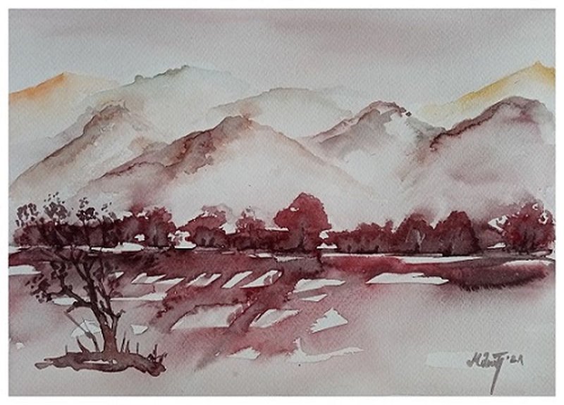 watercolor, Painting Delic Mirjana