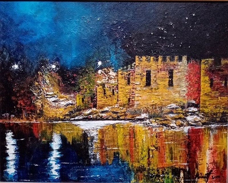 old fortress, Painting Delic Mirjana